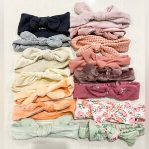 Baby Girl Headband‎ Hair Bows 0-12 Months 15 Piece Bundle